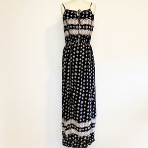 Black & White Print Elon Maxi Dress
